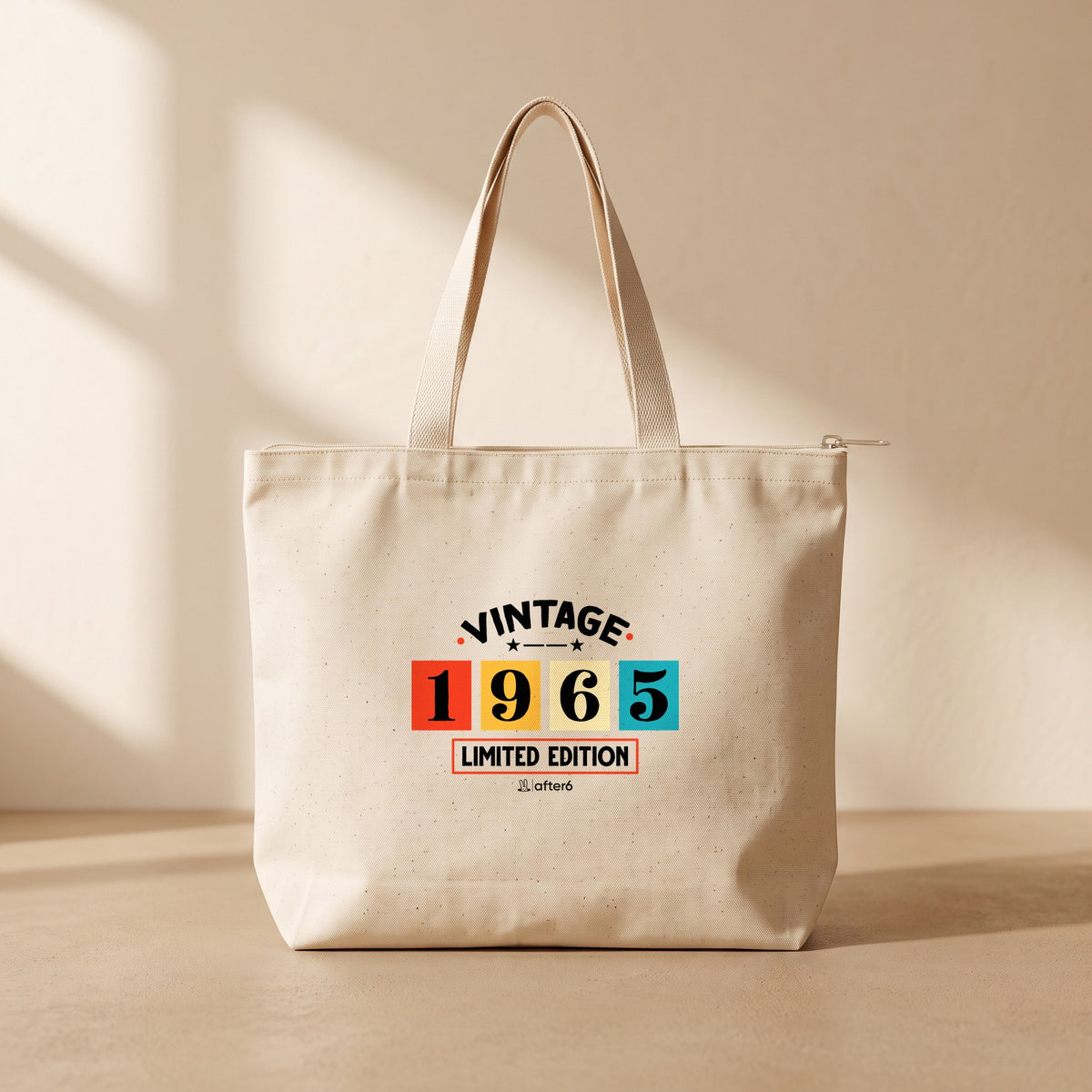 1965 - Fermuarlı Tote Bag