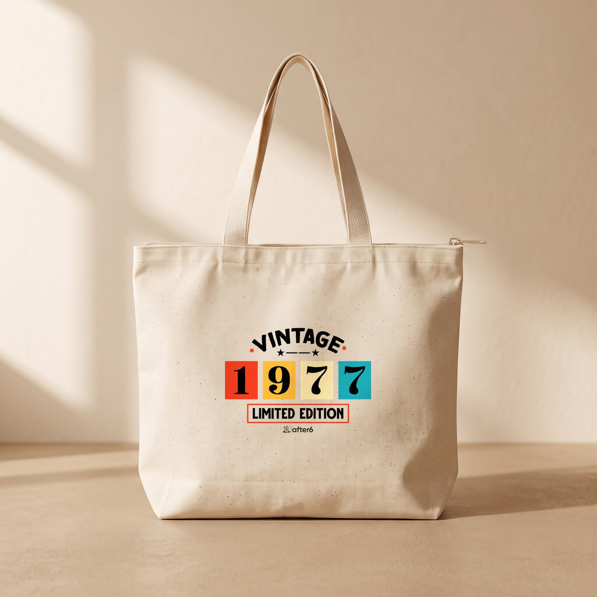 1977 - Fermuarlı Tote Bag