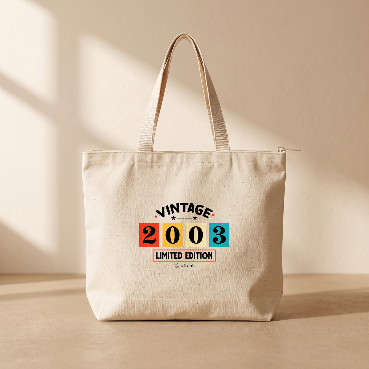 2003 - Fermuarlı Tote Bag