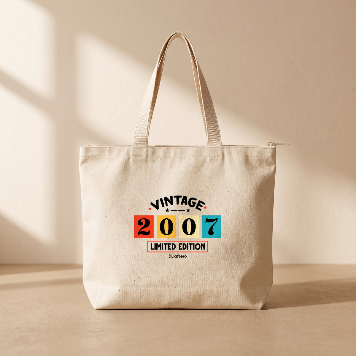 2007 - Fermuarlı Tote Bag