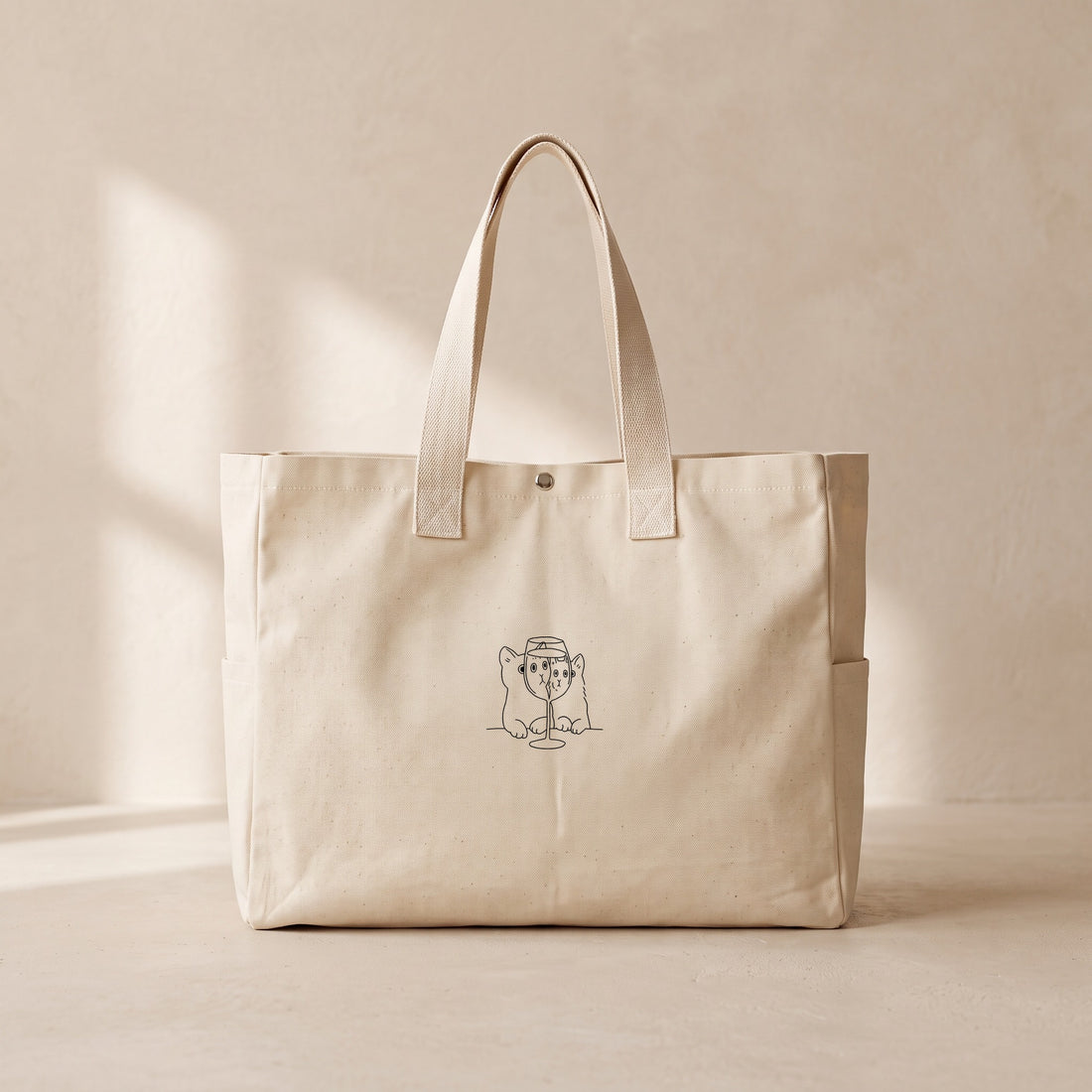 2cats1cup - Çıtçıtlı Tote Bag