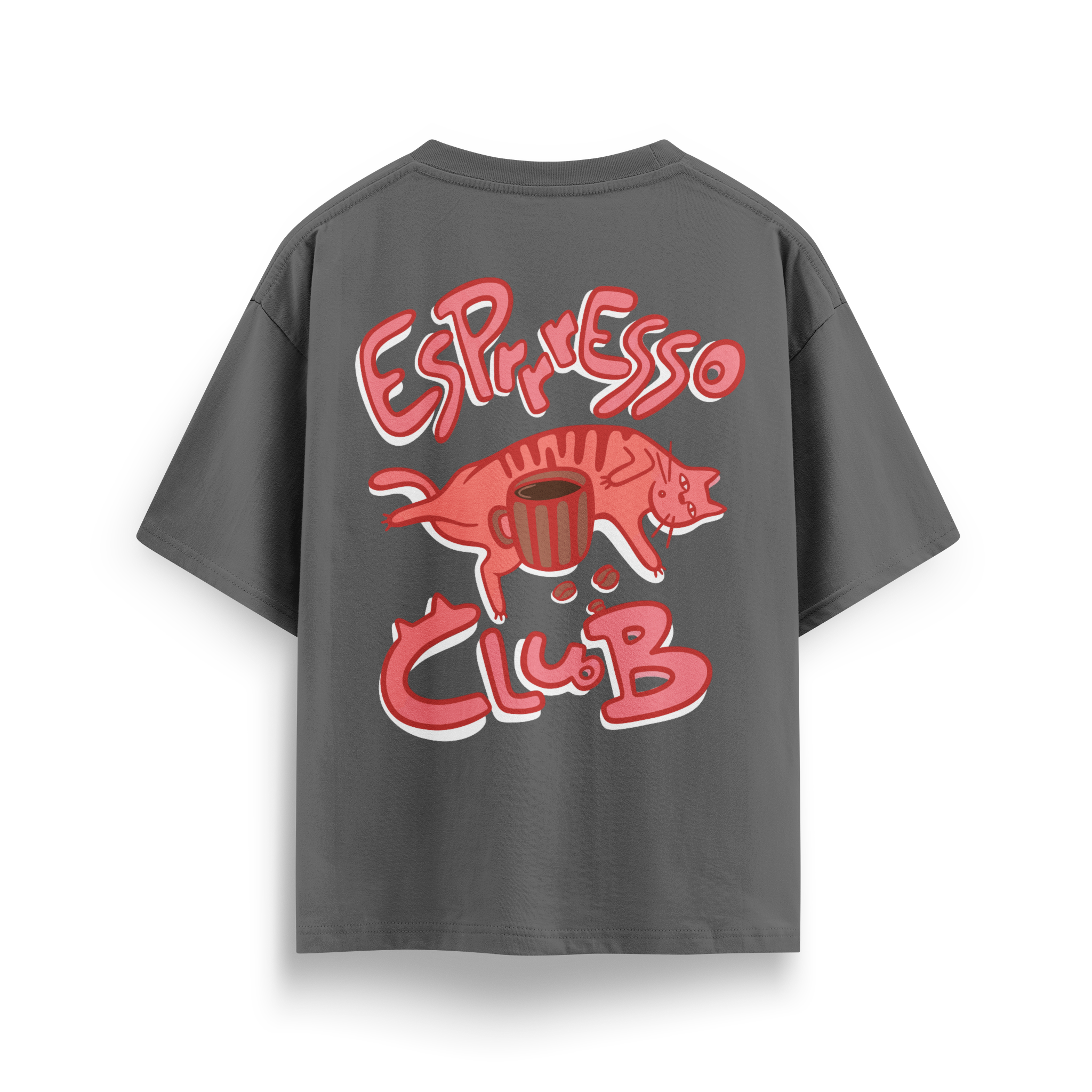 Espresso Cat Club - Oversize T-Shirt