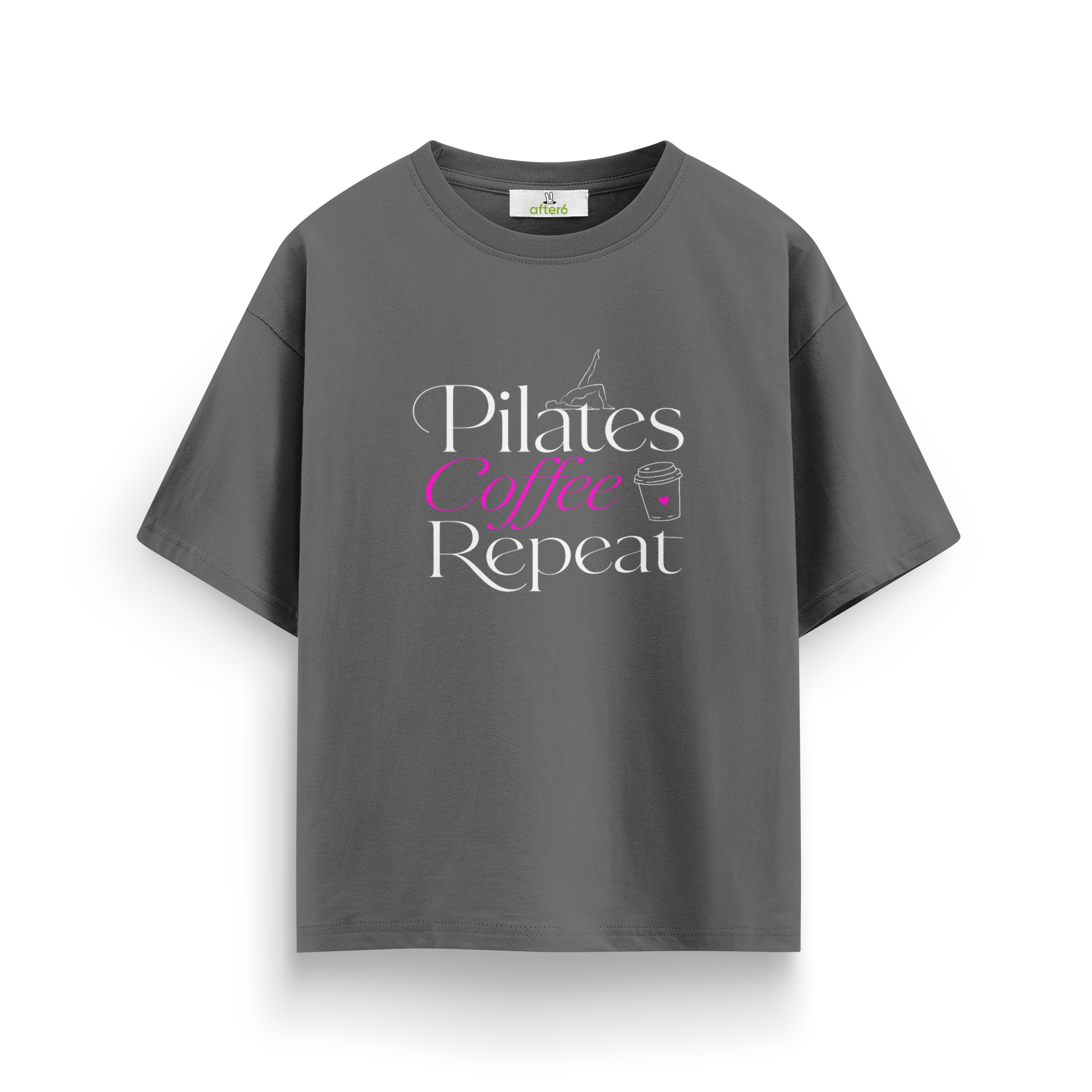 Pilates Coffee Repeat - Oversize T-Shirt