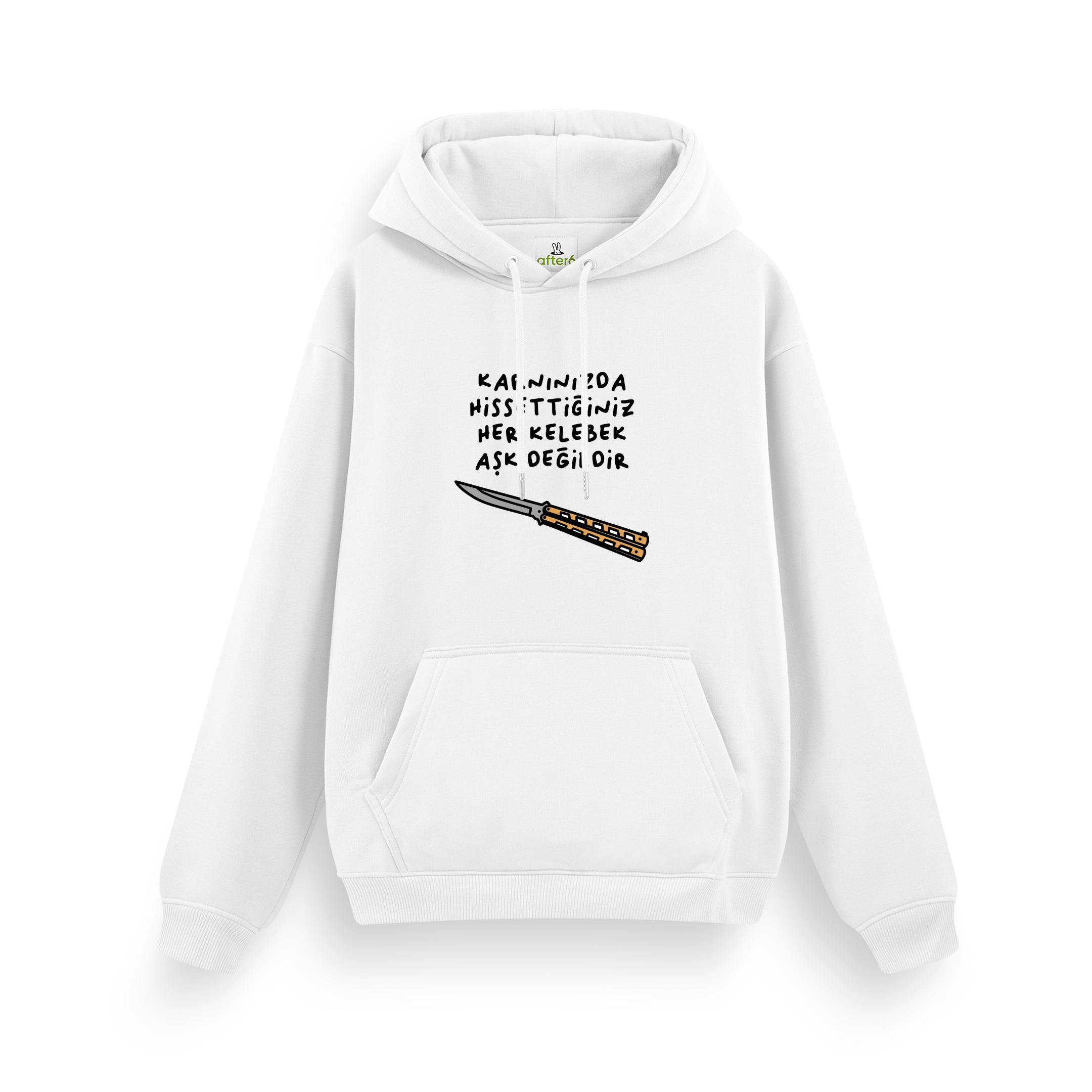 Her Kelebek Aşk Değildir - Regular Hoodie