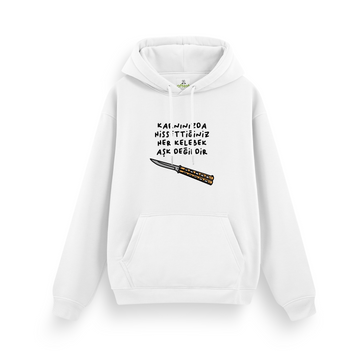 Her Kelebek Aşk Değildir - Regular Hoodie