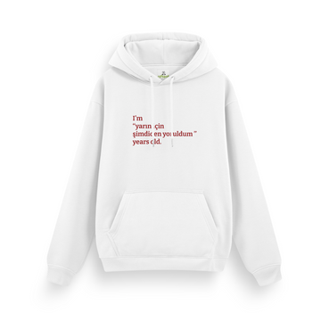 Yarın için şimdiden yoruldum - Regular Hoodie