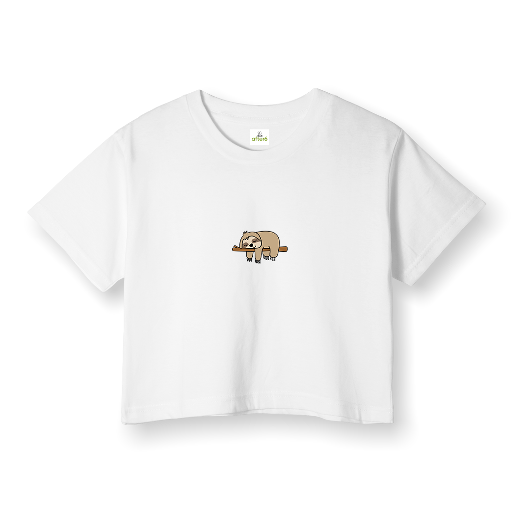 Lazy Sloth - Crop T-Shirt