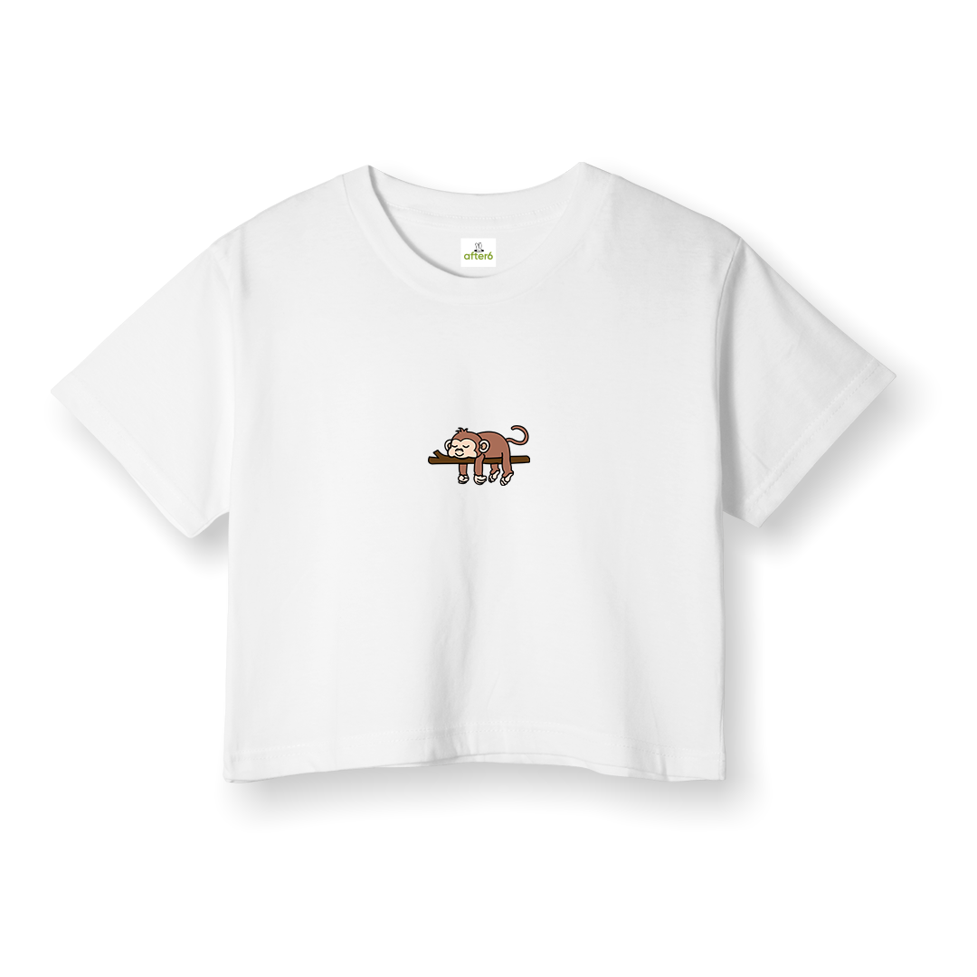Lazy Monkey 3 - Crop T-Shirt