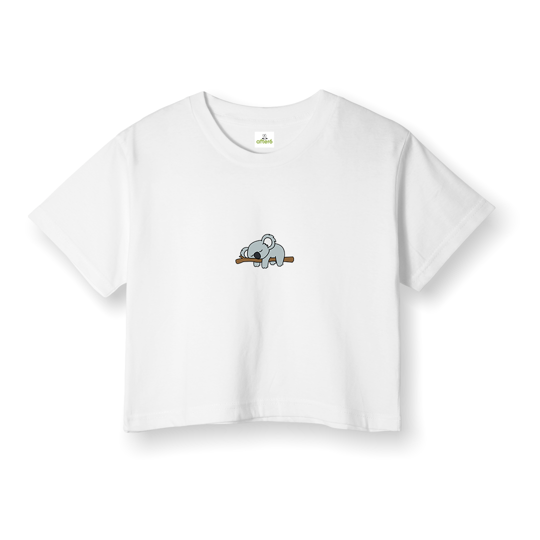 Lazy Koala 2 - Crop T-Shirt