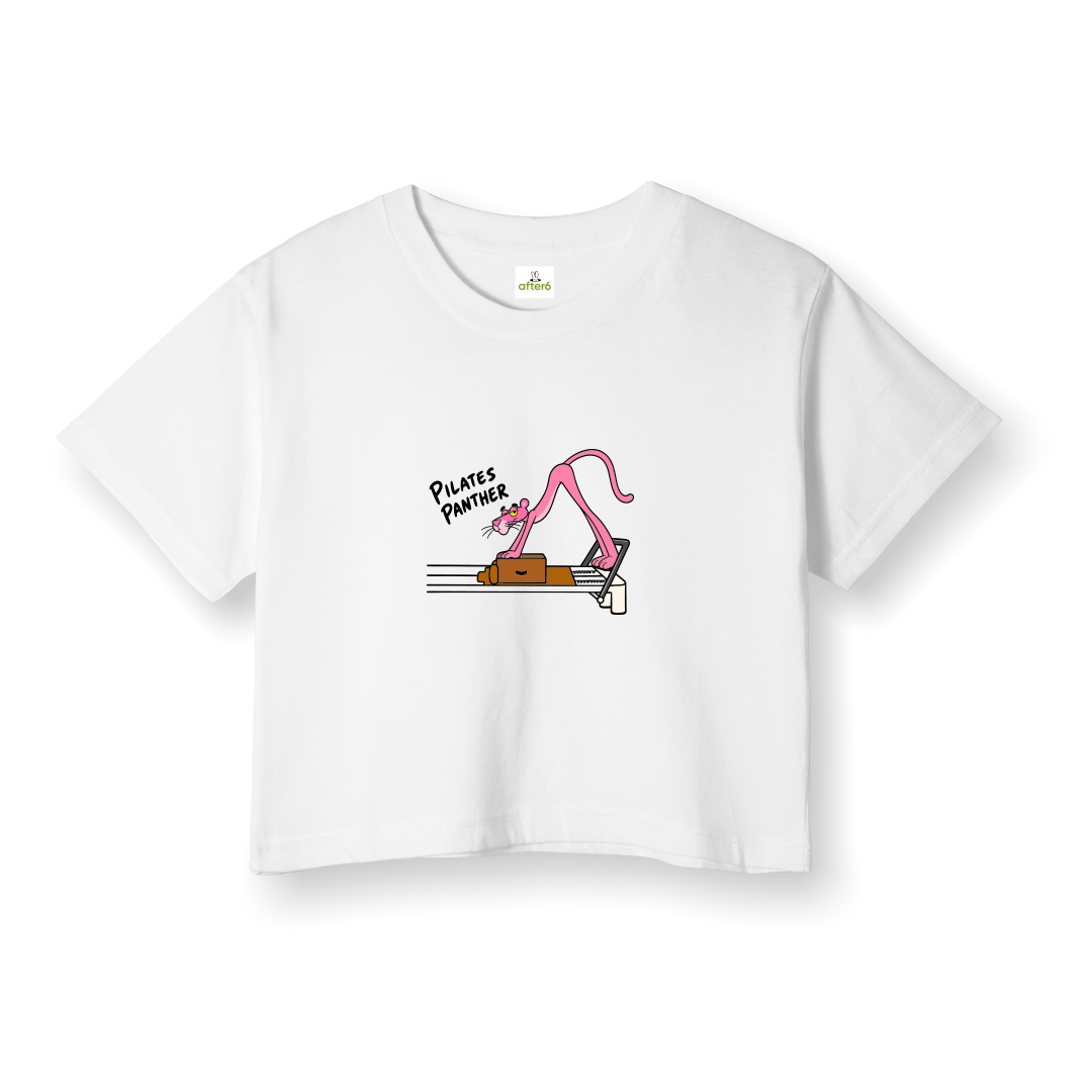 Pilates Panther - Crop T-Shirt