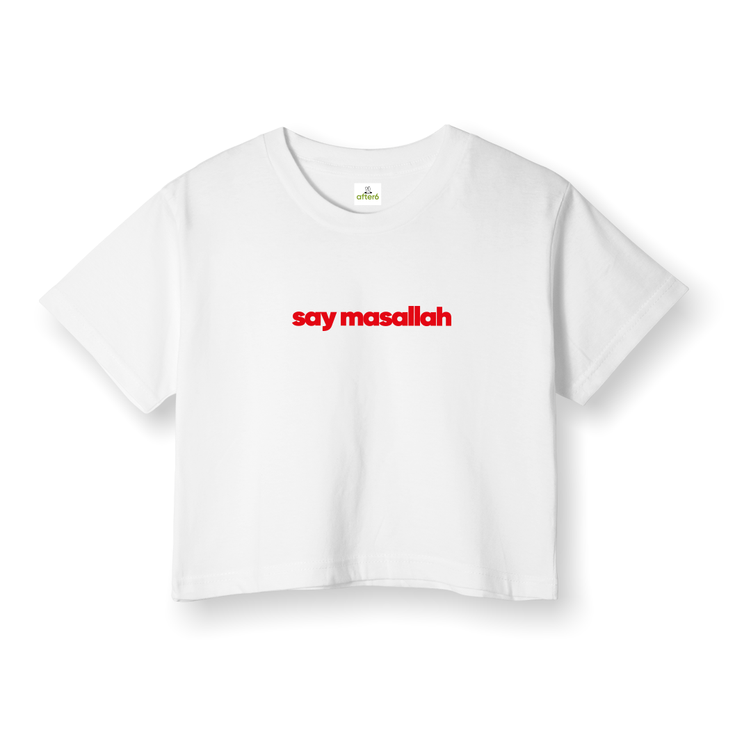 say masallah - Crop T-Shirt