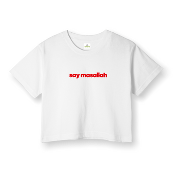 say masallah - Crop T-Shirt