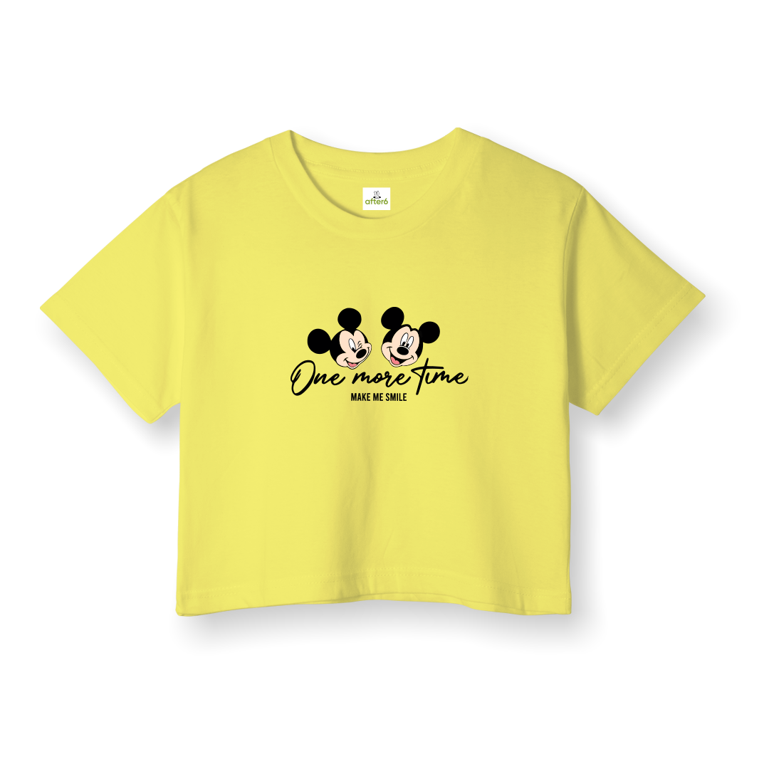 One More Time - Crop T-Shirt