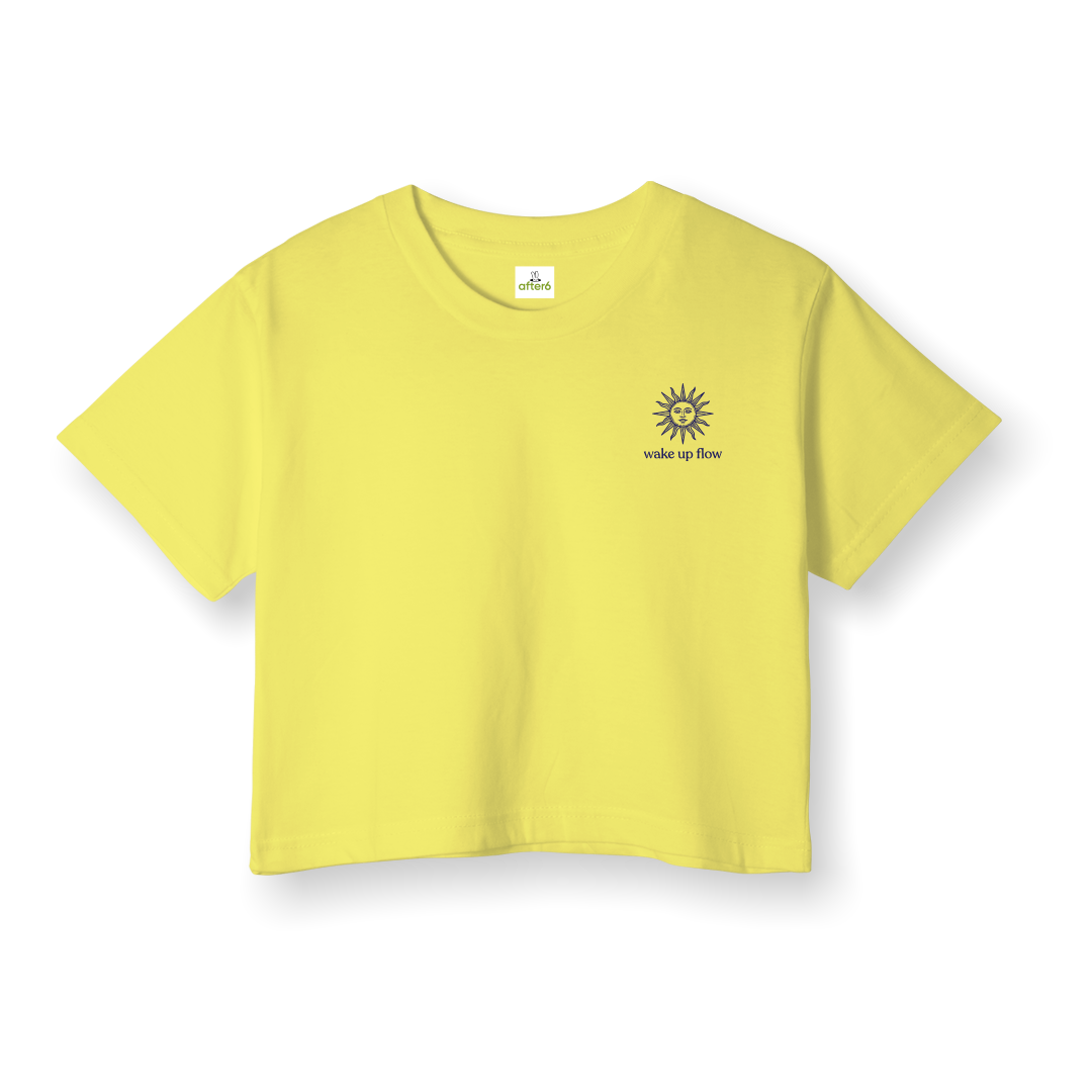 Wake Up Flow - Crop T-Shirt