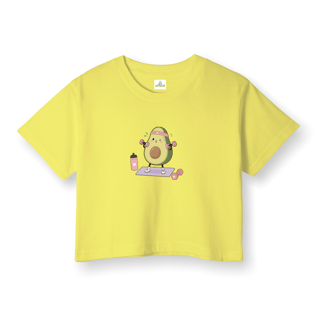 Pink Avo - Crop T-Shirt