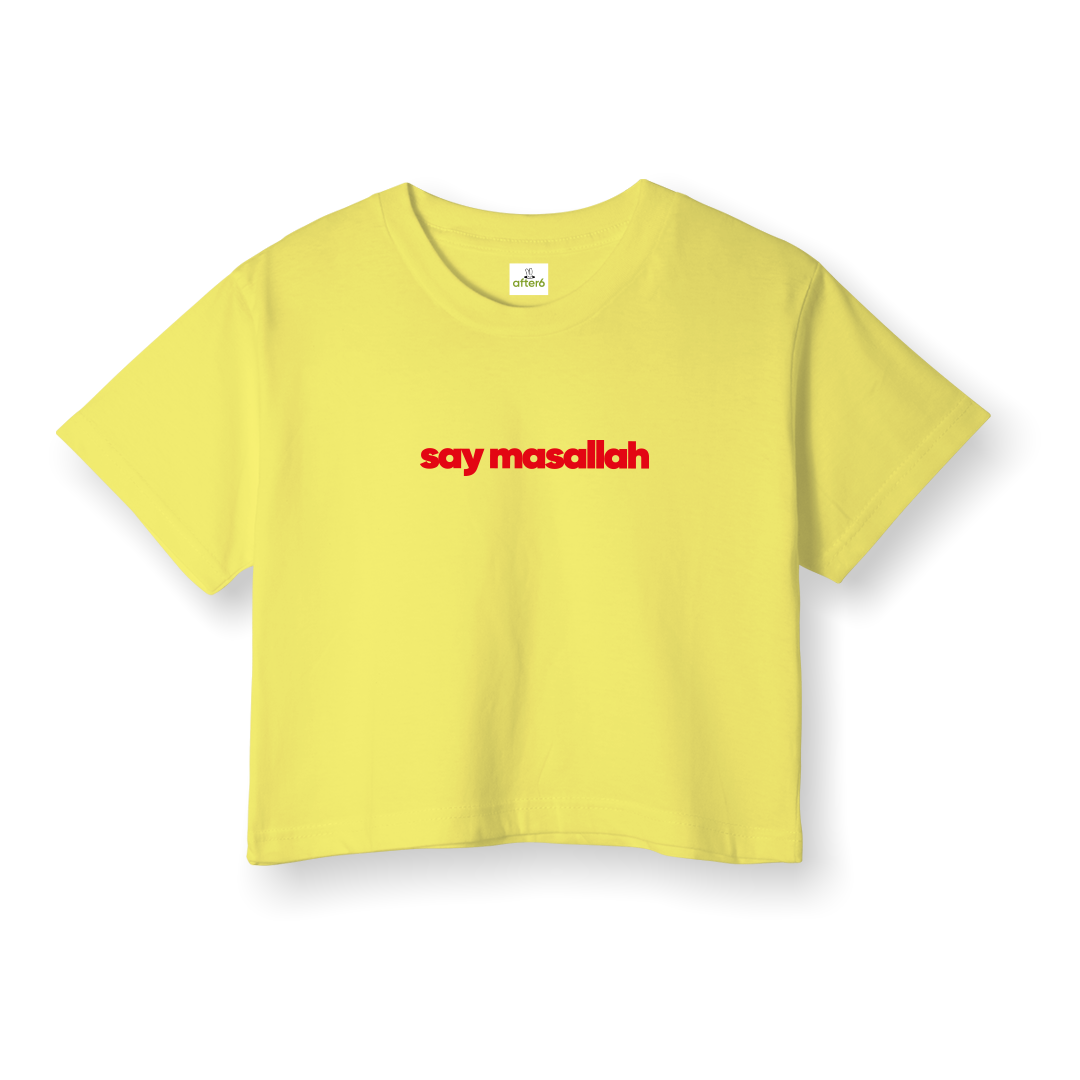 say masallah - Crop T-Shirt