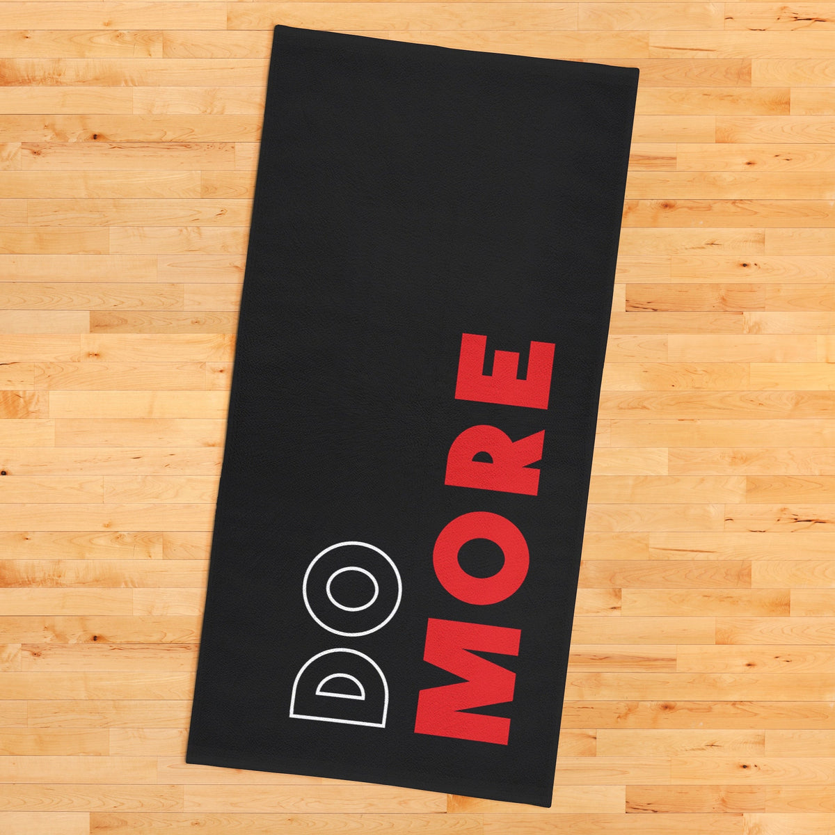 Do More / Siyah Kırmızı Spor Havlusu