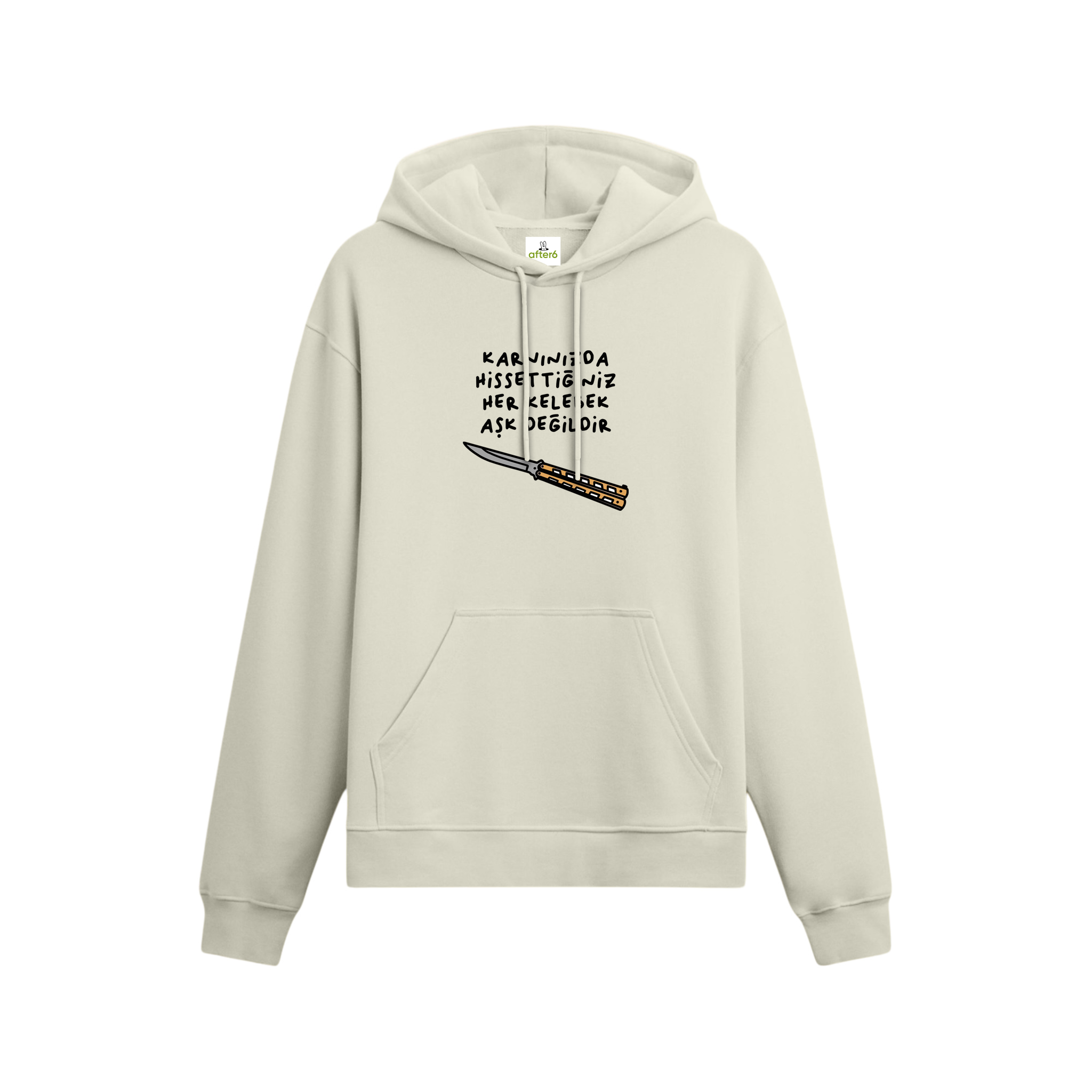 Her Kelebek Aşk Değildir - Oversize Hoodie