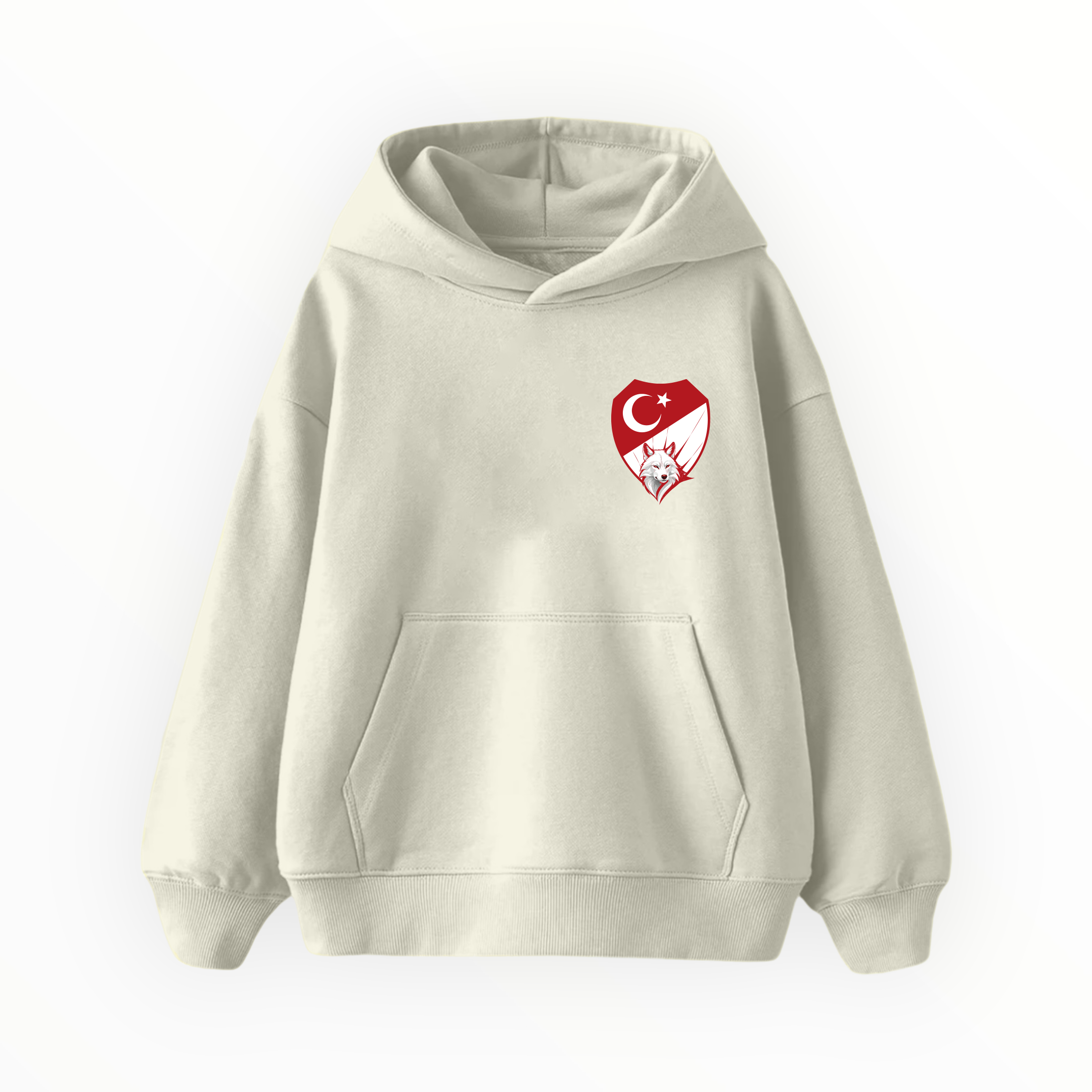 Kırmızı Beyaz - Çocuk Hoodie