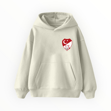 Kırmızı Beyaz - Çocuk Hoodie