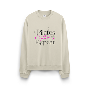 Pilates Coffee Repeat - Oversize Sweatshirt