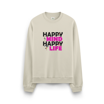 Happy Mind Happy Life - Oversize Sweatshirt
