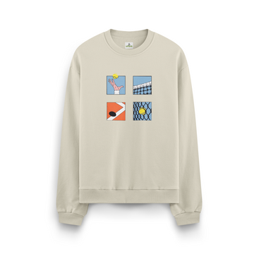 Lines & Tennis - Oversize Sweatshirt