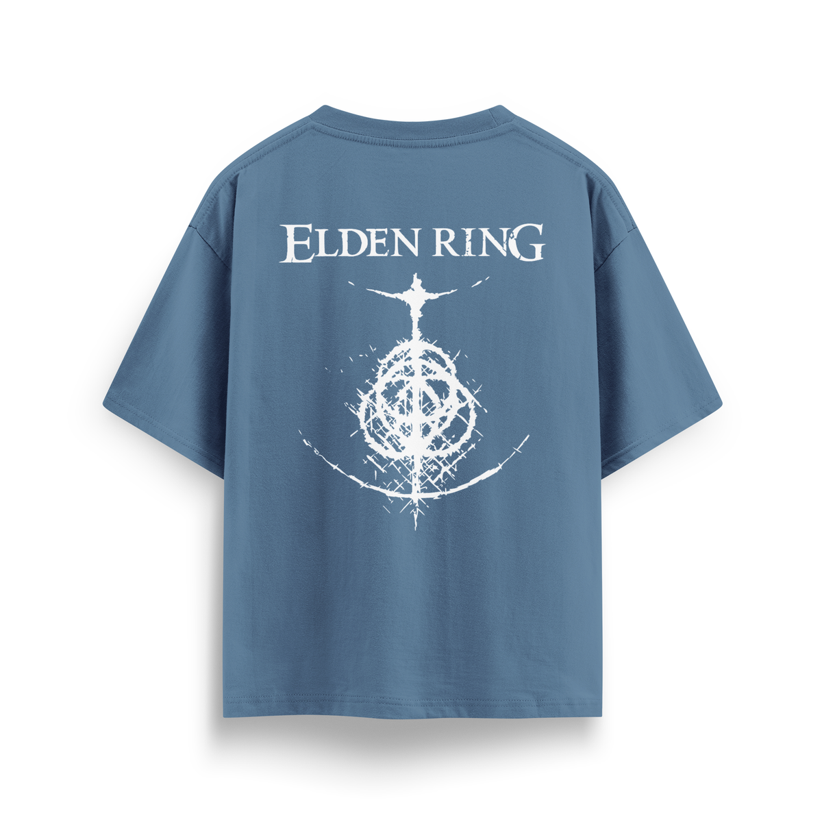 Elden Ring - Oversize T-Shirt Antrasit Mavi ARKA