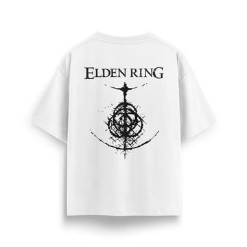 Elden Ring - Oversize T-Shirt Beyaz ARKA