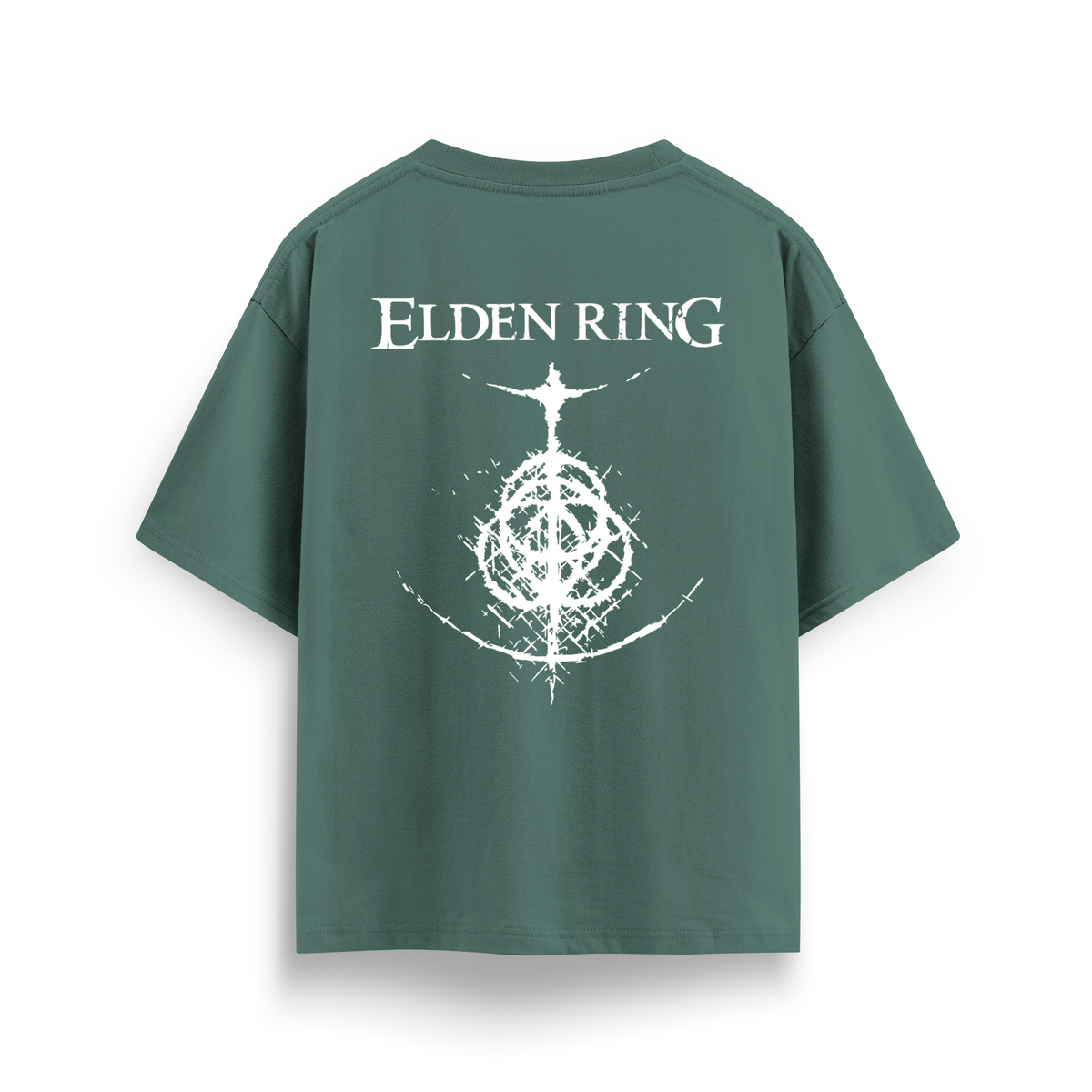 Elden Ring - Oversize T-Shirt Yeşil ARKA