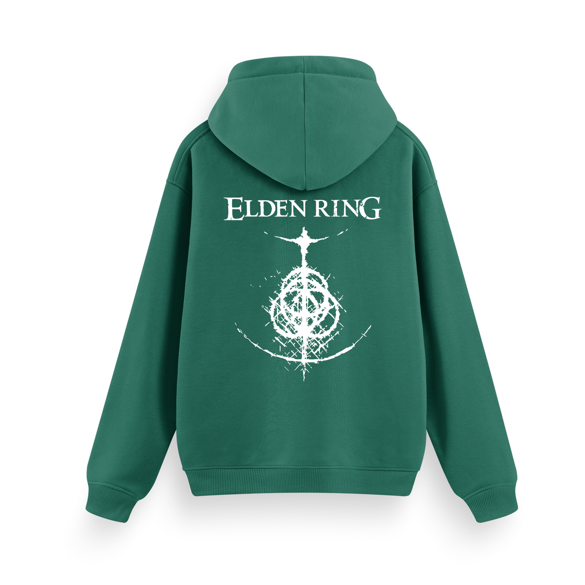 Elden Ring - Regular Hoodie Yeşil ARKA