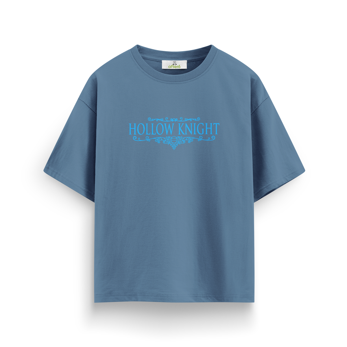 Hollow Knight - Oversize T-Shirt Antrasit Mavi ÖN