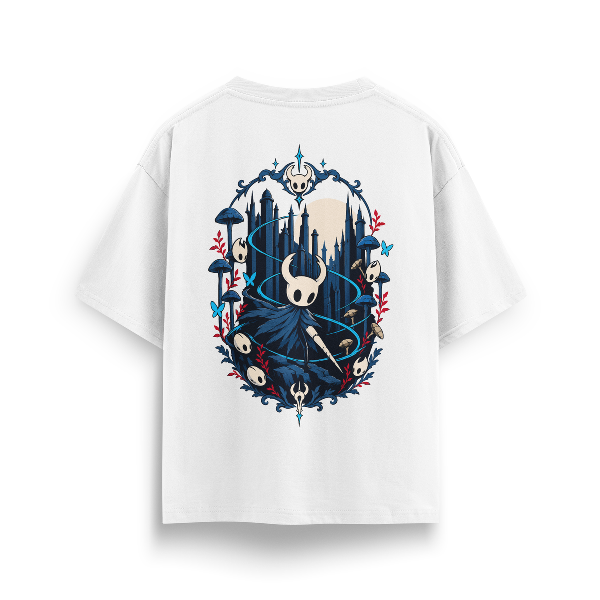Hollow Knight - Oversize T-Shirt Beyaz ARKA