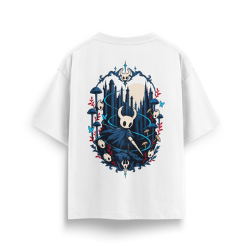 Hollow Knight - Oversize T-Shirt Beyaz ARKA