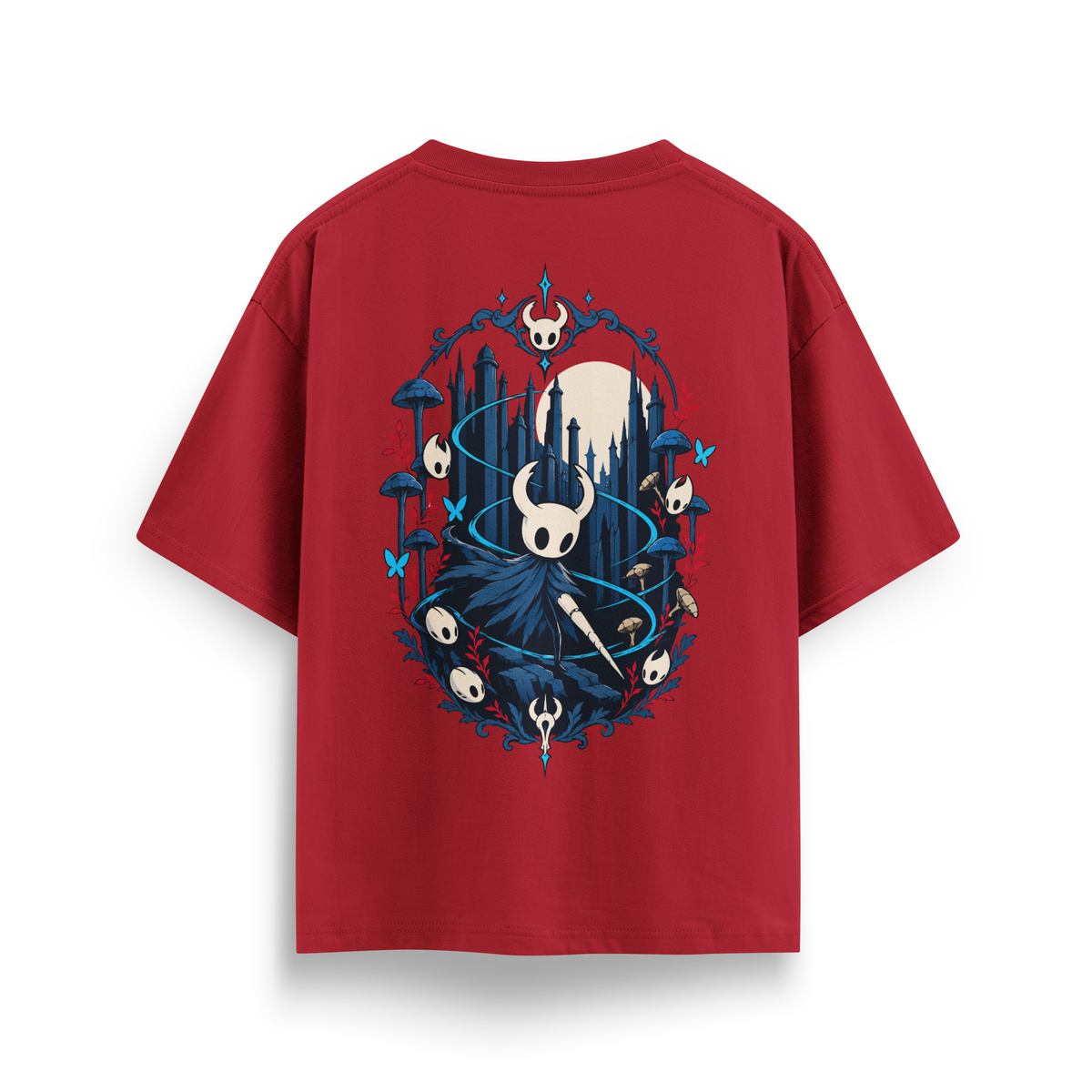 Hollow Knight - Oversize T-Shirt Kırmızı ARKA