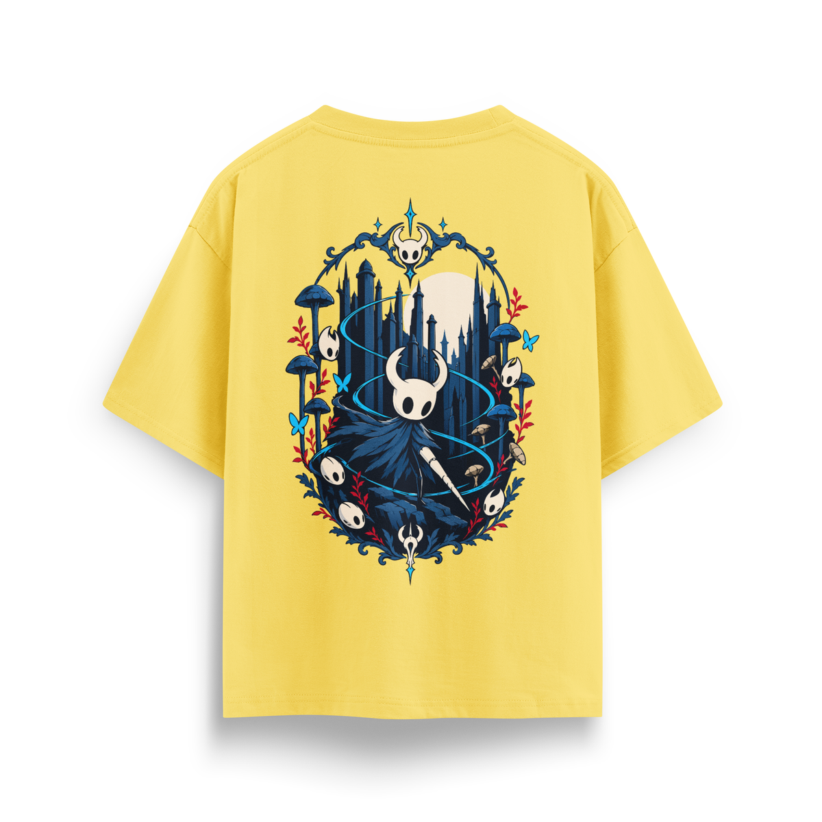 Hollow Knight - Oversize T-Shirt Sarı ARKA