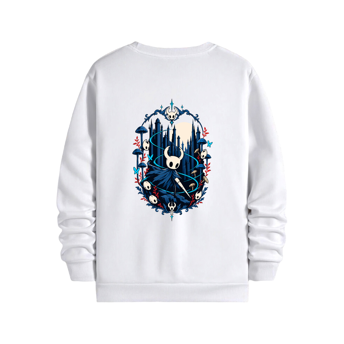 Hollow Knight - Regular Sweatshirt Beyaz ARKA