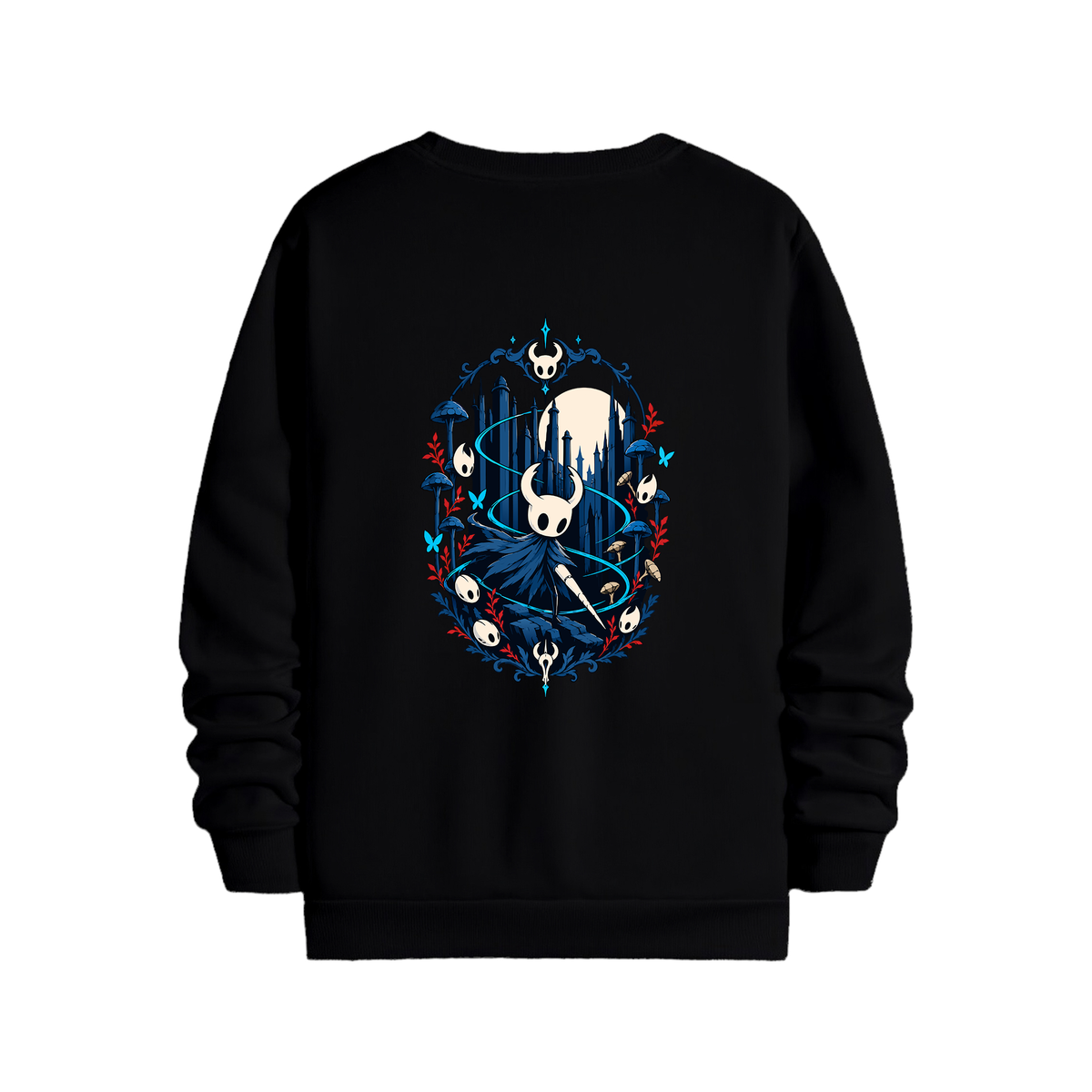 Hollow Knight - Regular Sweatshirt Siyah ARKA