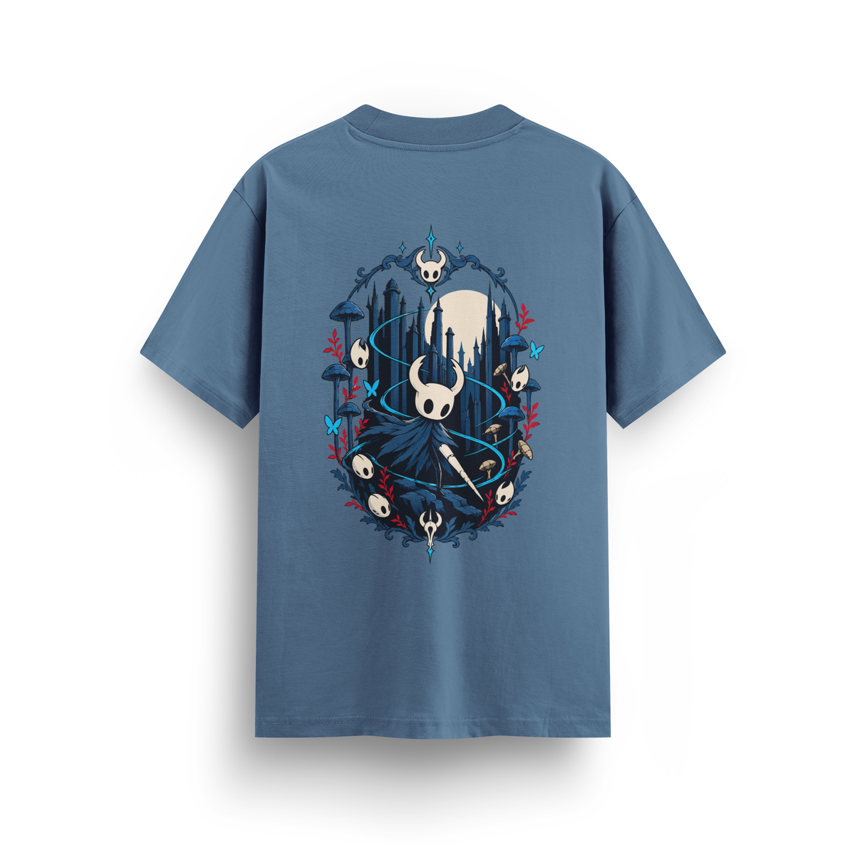 Hollow Knight - Regular T-shirt Antrasit Mavi ARKA
