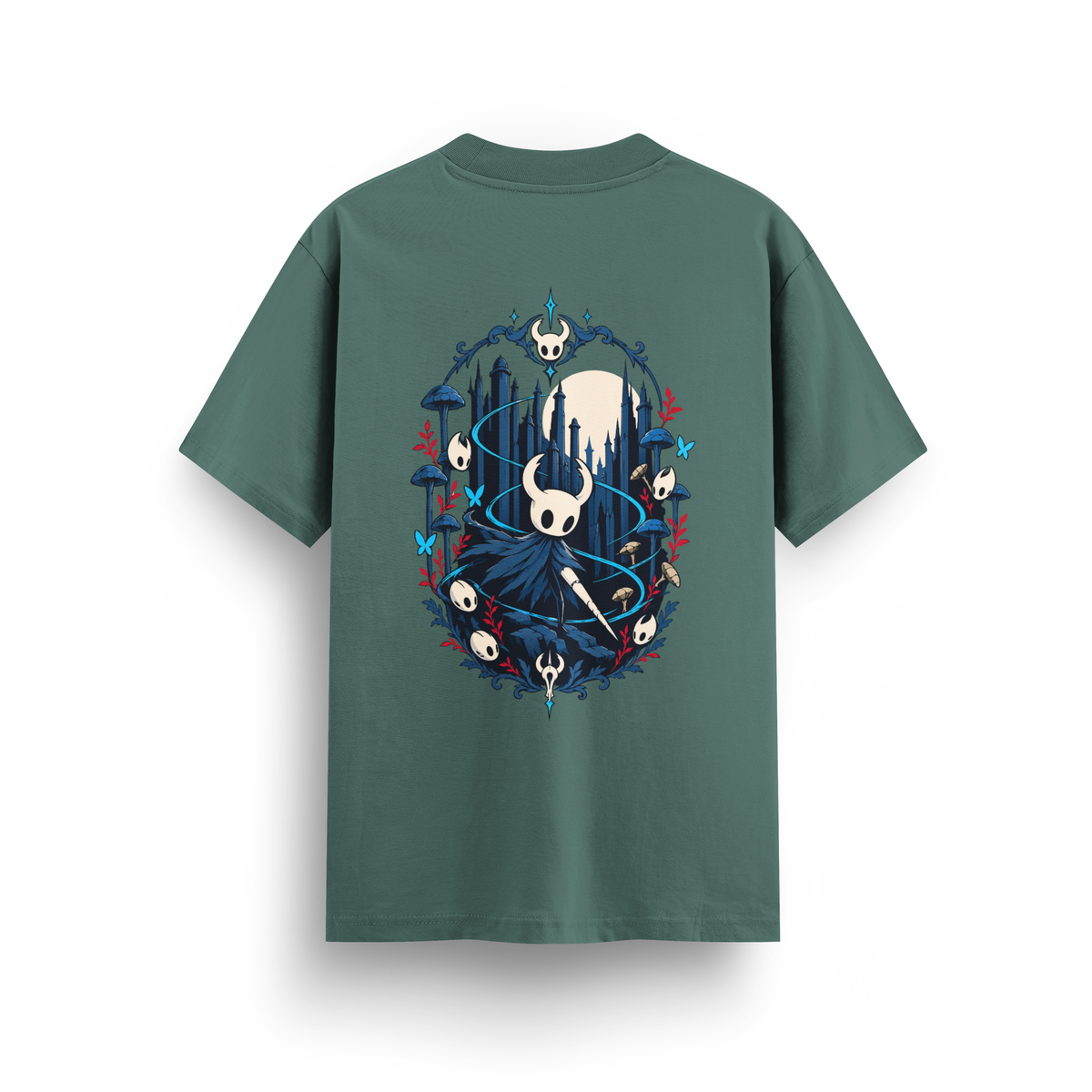Hollow Knight - Regular T-shirt Yeşil ARKA