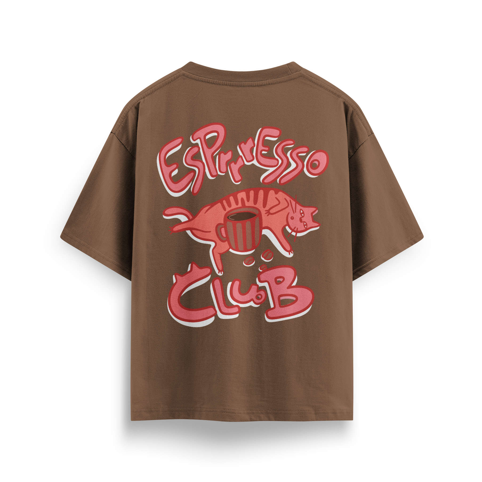 Espresso Cat Club - Oversize T-Shirt