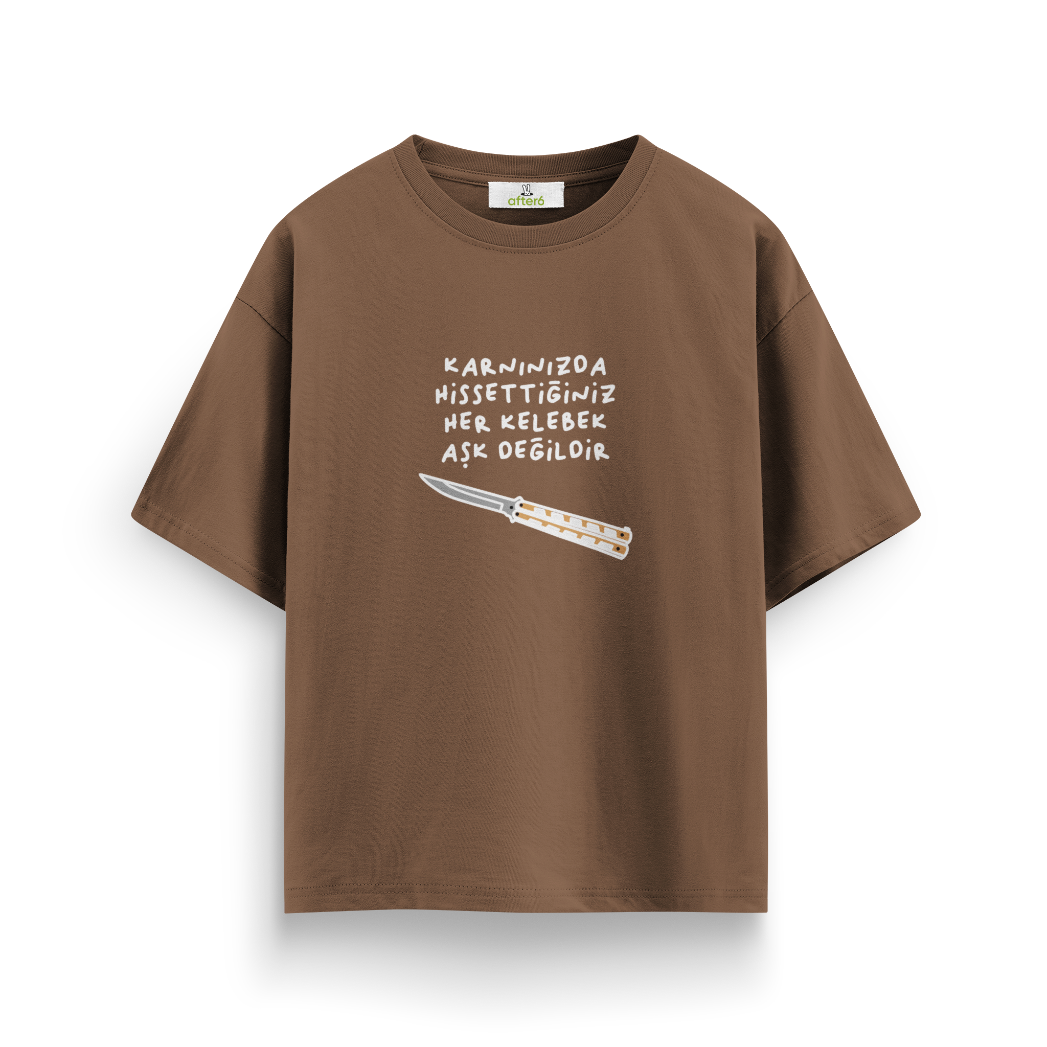 Her Kelebek Aşk Değildir - Oversize T-Shirt