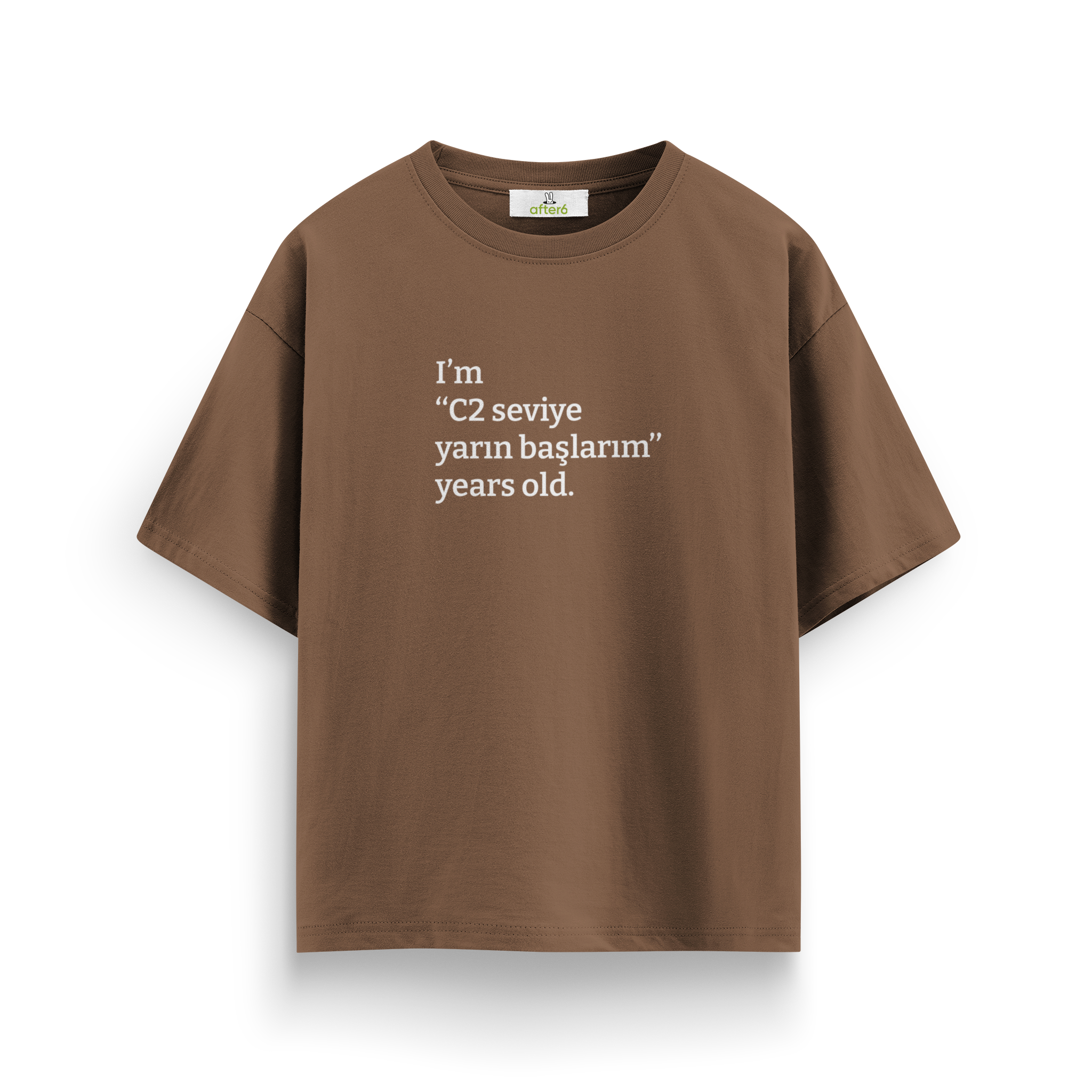 C2 seviye yarın başlarım - Oversize T-Shirt
