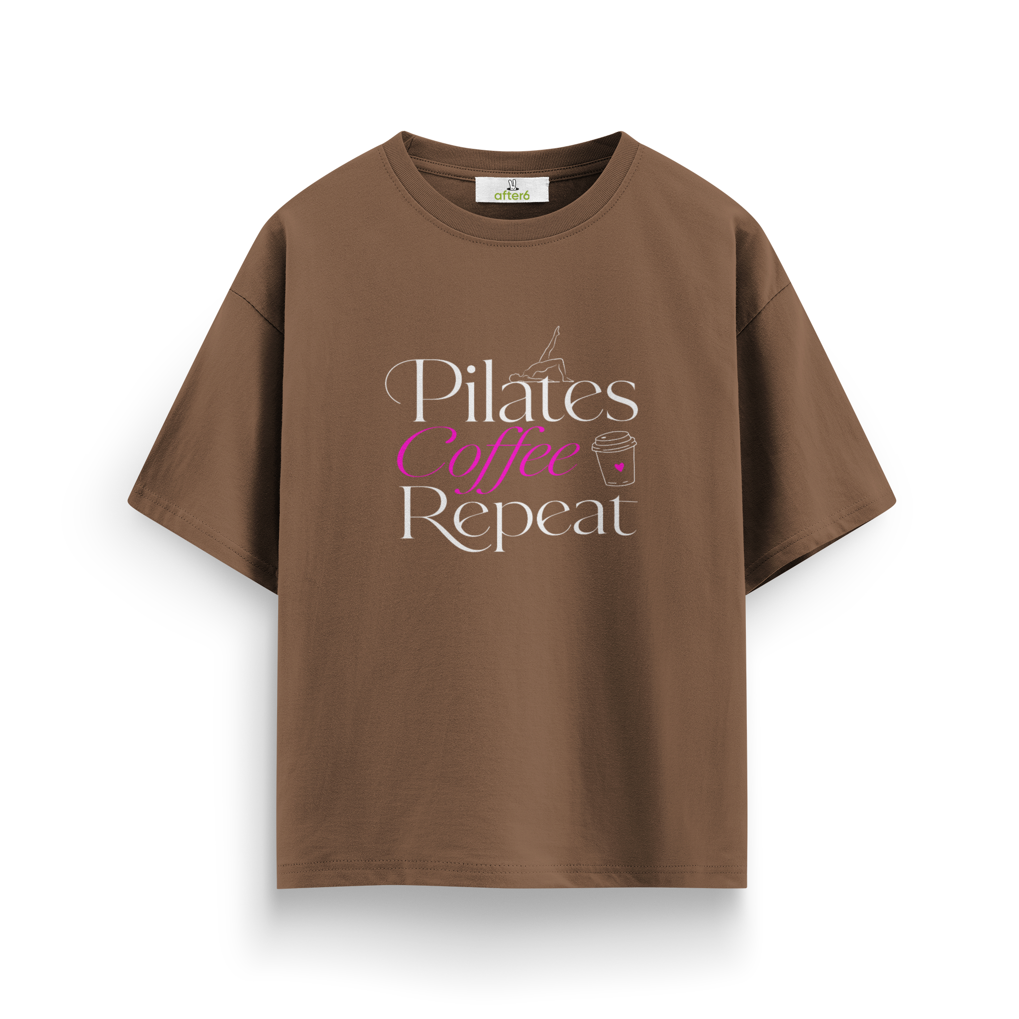 Pilates Coffee Repeat - Oversize T-Shirt
