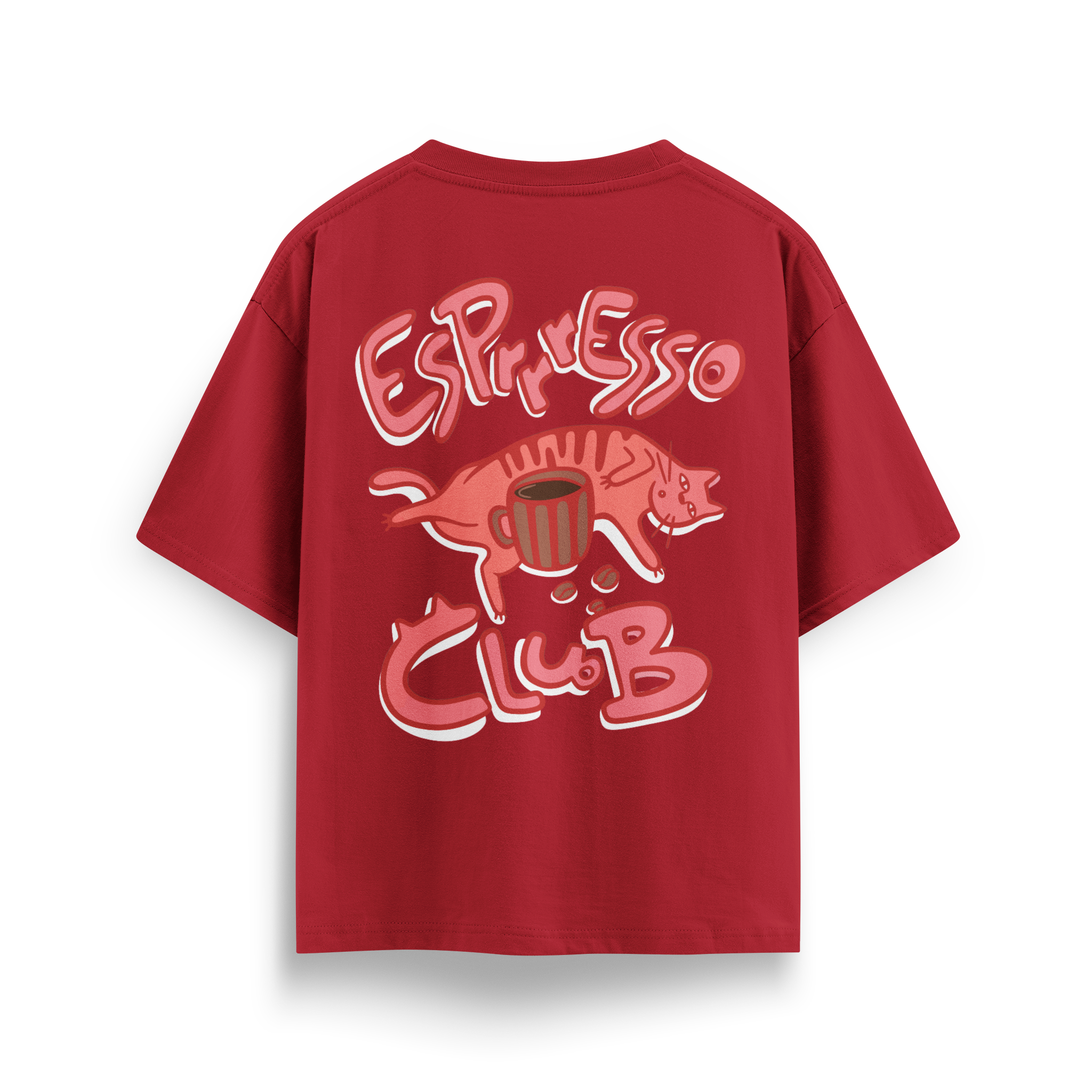 Espresso Cat Club - Oversize T-Shirt