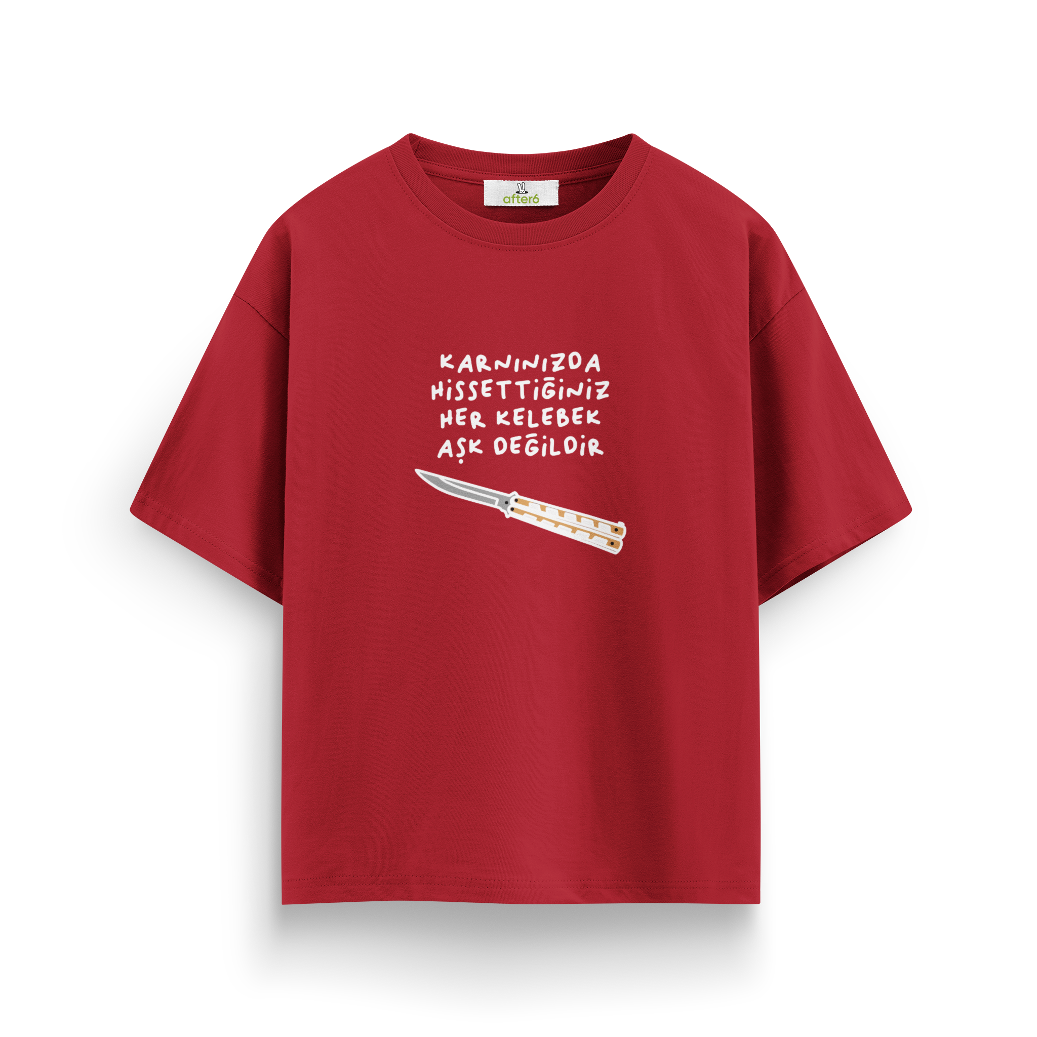 Her Kelebek Aşk Değildir - Oversize T-Shirt