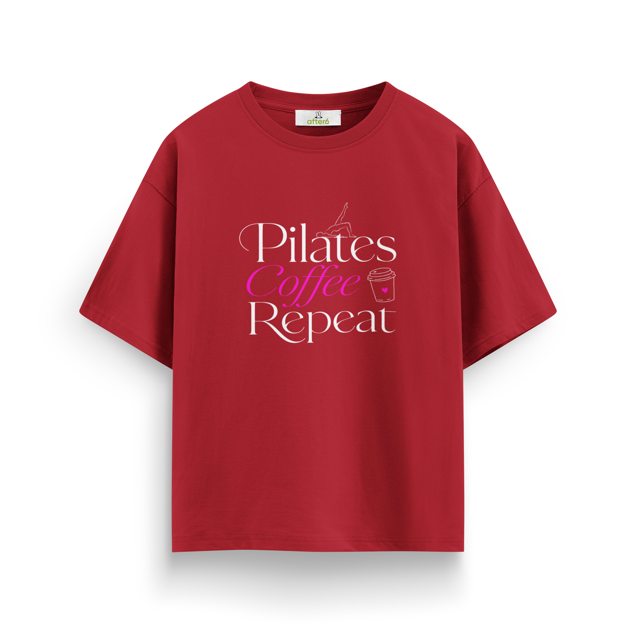 Pilates Coffee Repeat - Oversize T-Shirt