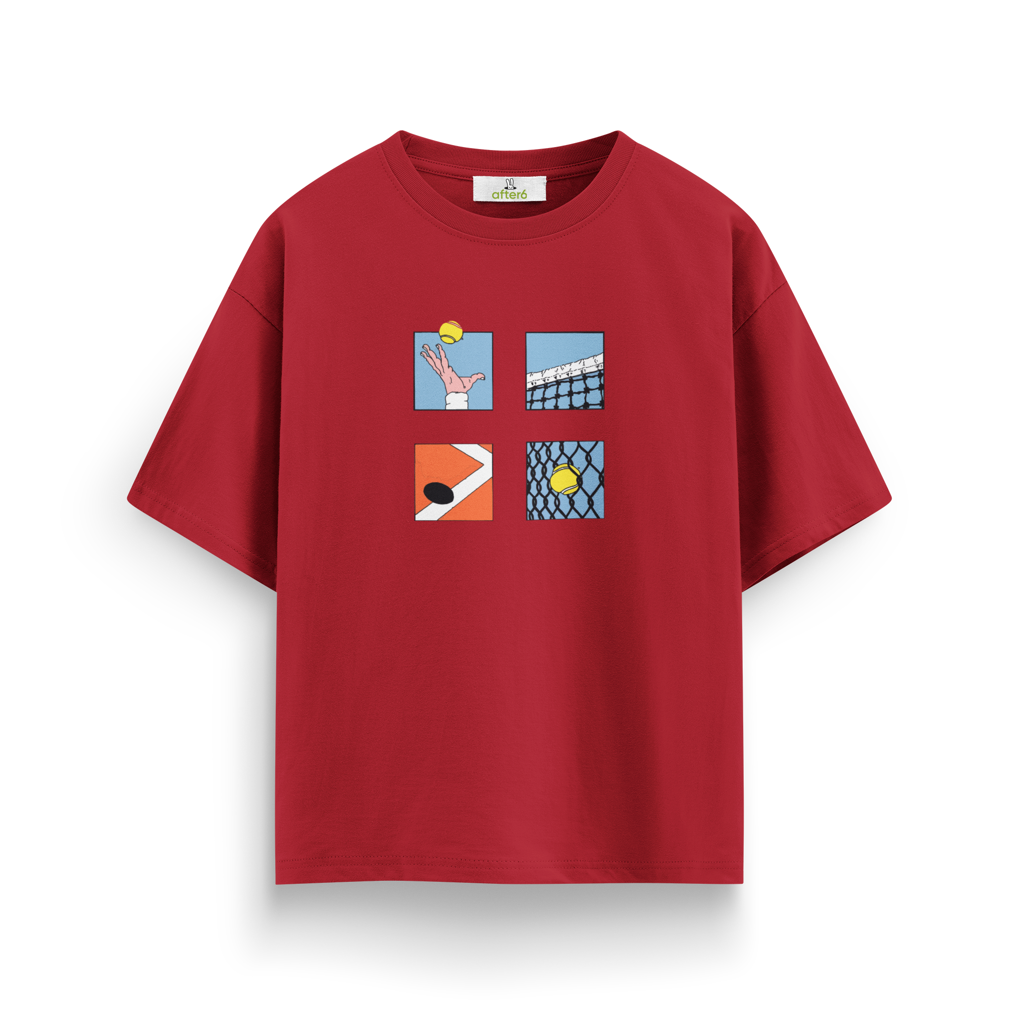 Lines & Tennis - Oversize T-Shirt