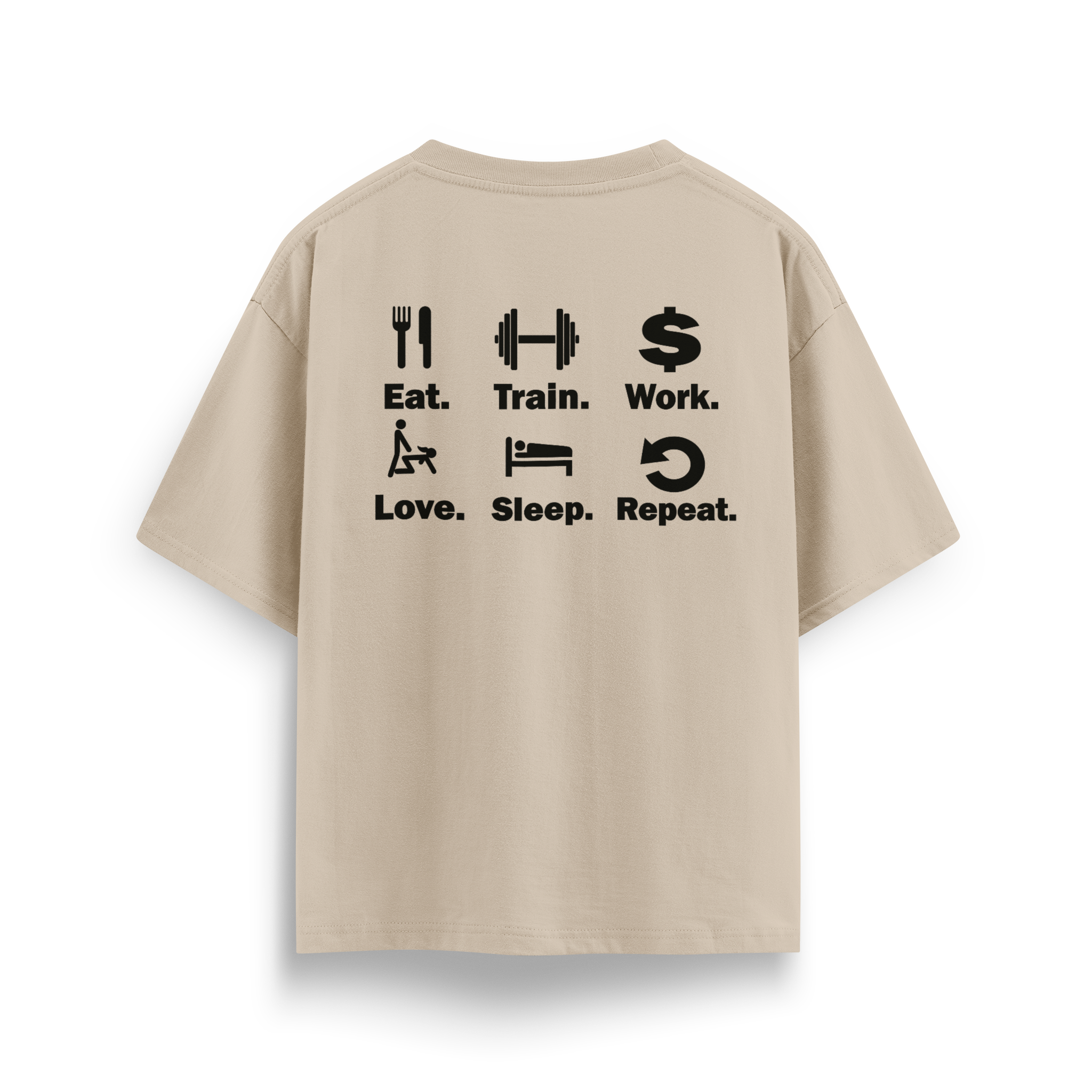 Eat Sleep Train - Oversize T-Shirt