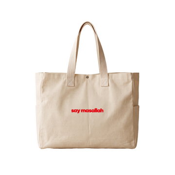 say masallah - Çıtçıtlı Tote Bag